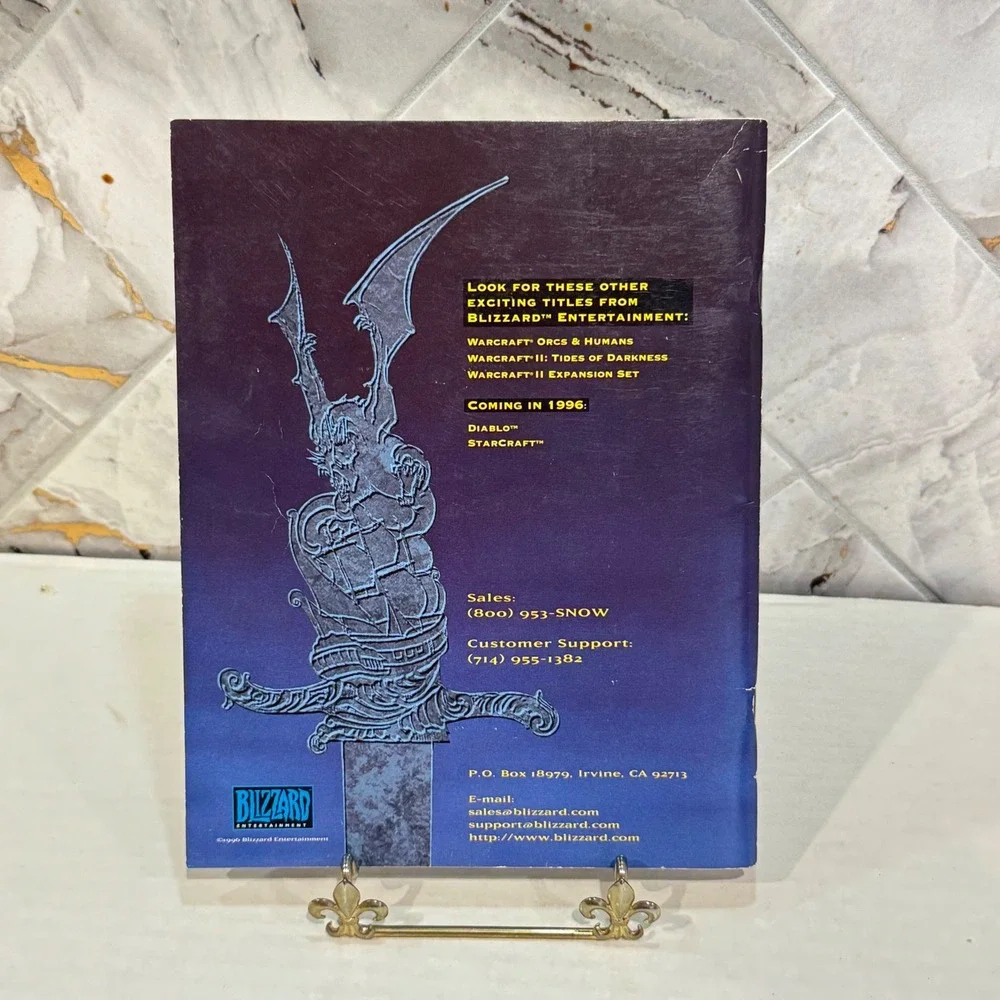 Warcraft‎ II Tides of Darkness Original Manual Only Blizzard PC 1996